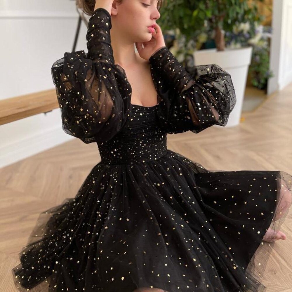 Teuta Matoshi Starry Night Mini Dress